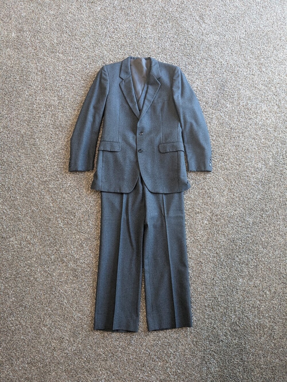 Vintage Yves Saint Laurent YSL Wool Three Piece Suit